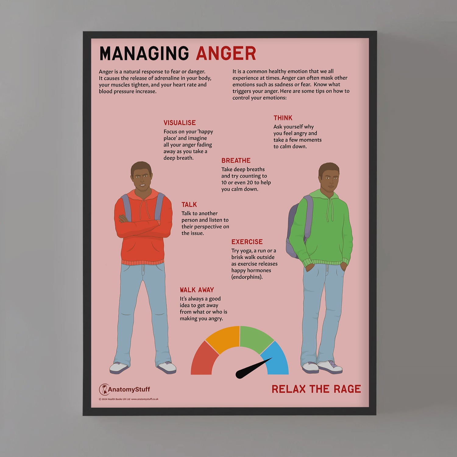 Managing Anger Chart / Poster