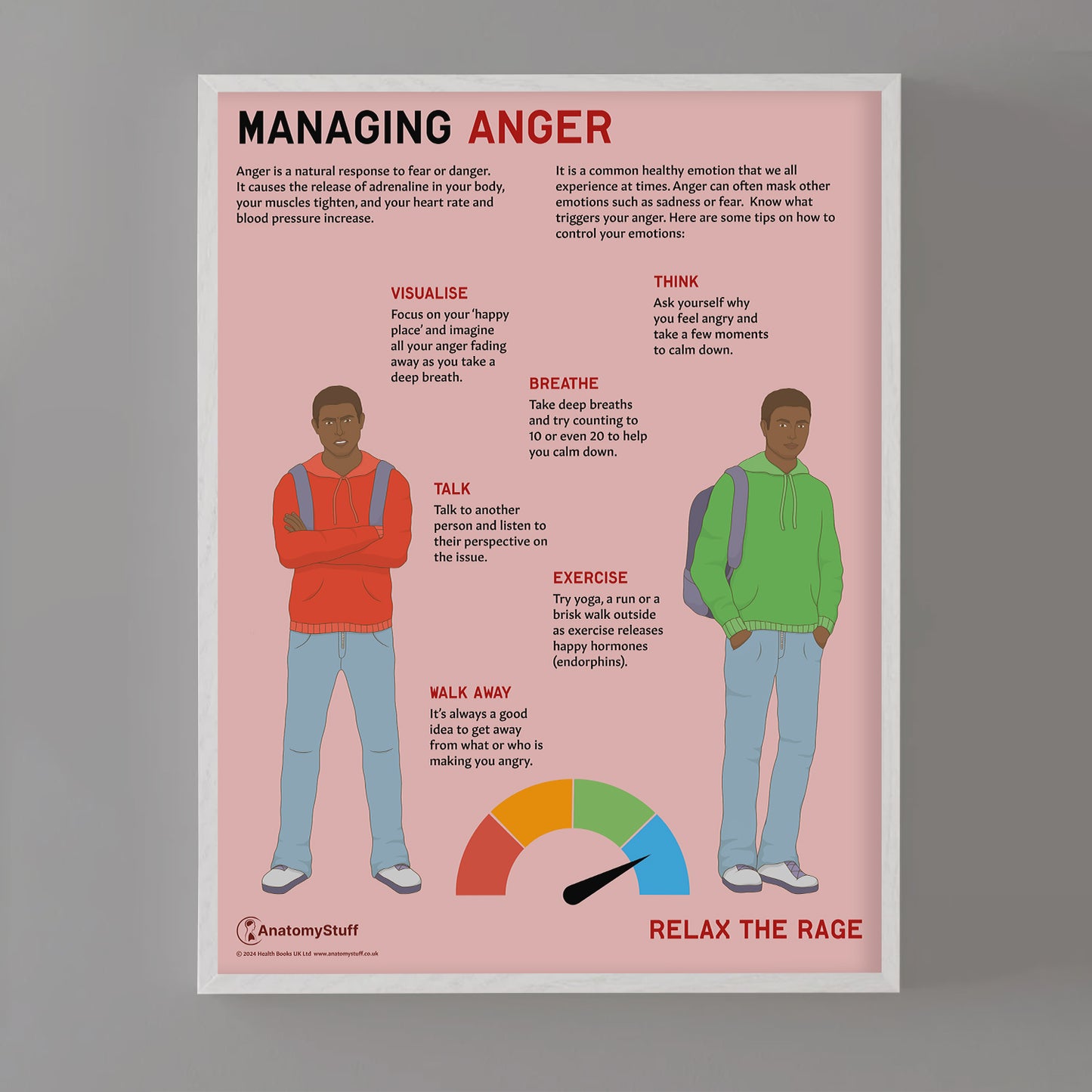 Managing Anger Chart / Poster