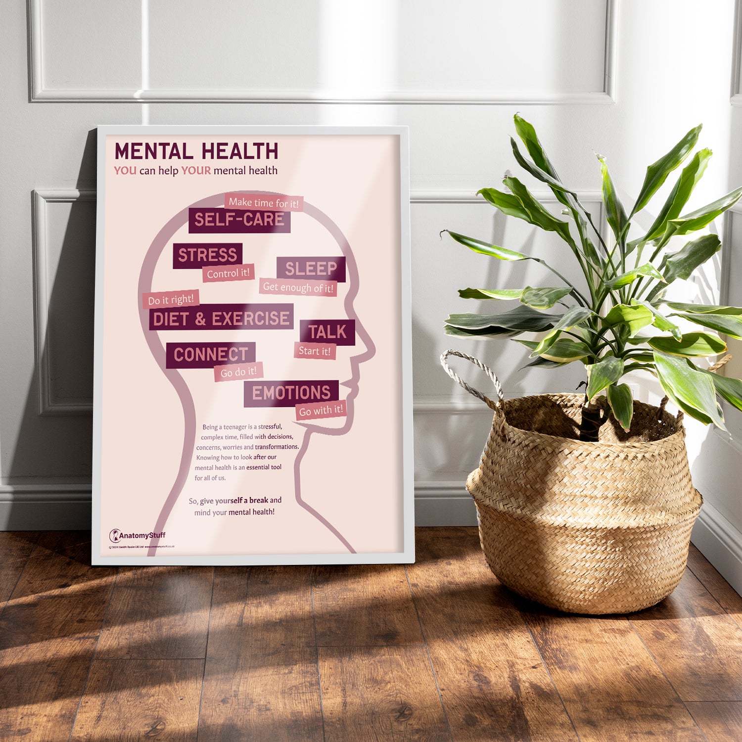 Mental Health: You Can Help Your Mental Health Chart / Poster